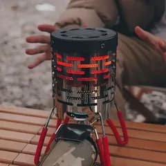【暖房 ポータブルヒーター】 カセットガスストーブ ヒーターアタッチメント  置くだけ簡単 ポータブル ミニ暖房 アウトドア キャンプ 釣り 防災 遠赤外線 二重放熱構造