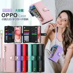 ストラップ付き OPPO A79 5G 手帳型ケース 財布型 OPPO Reno7 A ケース 大容量 カード収納 OPPO Reno11 A 11A カバー 小銭入れ付き OPPO Reno9 A Reno5 A A54 A5