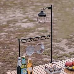 キャンプ テーブル ハンギングラック 卓上ハンギングラック ハンギングポール ハンギングラック ランタンハンガー 多機能 ブラケット アウトドア