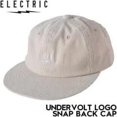 スナップバックキャップ  ELECTRIC エレクトリック UNDERVOLT LOGO SNAP BACK CAP E24FC12 TAN CORDUROY 日本代理店正規品