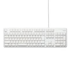 エレコム 有線キーボード メンブレン式 フルサイズ ホワイト TK-FCM104WH 1