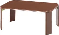 【数量限定】ローテーブル リビングテーブル 不二貿易 幅75×奥行50×高さ32cm ミディアムブラウン 折りたたみ ウッディ 10026