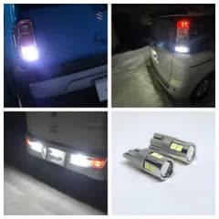 高品質 高輝度 T16 LED バルブ ホワイト バックランプ 球 特注LEDチップ搭載 9連 ホワイト 車検対応