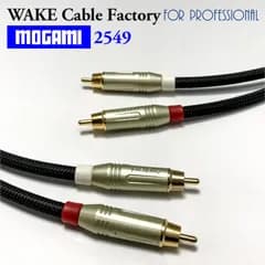 プレミアム仕様！MOGAMI2549★RCAケーブル1mステレオペア