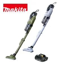 当店だけ！バッテリー充電器も1年保証! マキタ コードレス掃除機 18V サイクロン一体式 オリーブ ホワイト CL286FDZO / W + 軽量バッテリー BL1820B 充電式 クリーナー スイッチ 当店オリジナルセット MAKITA 【充電器別売】