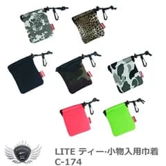 フォロー割実施中！(公式)ワールドゴルフ ポーチ ミニトートバッグ ラウンドバッグ ライト ティー 小物入用巾着 C-174 【IR】