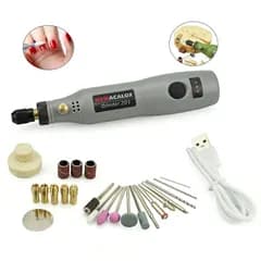 ミニルーター USB充電 15000rpm ３.７V 3段変速 ルーター 工具 ビット 軽量 DIY 手作り 彫刻 研磨 穴あけ ネイル プラモデル 電動 作品 工作 dar-looter
