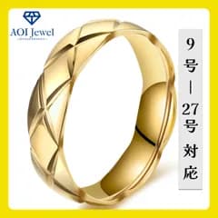 【送料無料！】指輪 レディース ステンレス リング キルティング ピンキーリング ファッション アクセサリー ゴールド [L016]