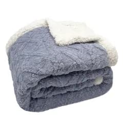 【数量限定】おしゃれ 厚手150x205cm 二枚合わせ ブランケット セミダブル 大判 冬用 北欧風ボア 軽量掛け毛布 毛布 抗菌防臭 防ダニ Mokoya 静電抑制(グレー)