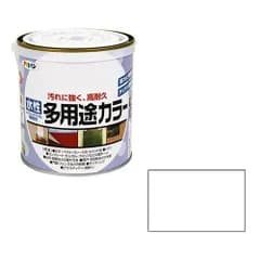 アサヒペン 水性多用途カラー 0．7Lツヤケシシロ