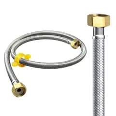 呼び13 G1/2ナット DN15 蛇口、トイレ 配管用 延長 水道管 フレキホース 湯沸かし器等使用可能 接続用 2本セット 20CM-200 厚みのあるナット (40CM) ホース取り付け フレキパイプ 水道