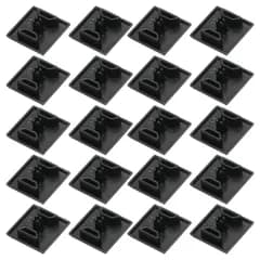 uxcell 20個セット 2020 Vスロット 4.2mm穴径 EU規格 アルミプロファイルエンドキャップ 20x20mm ABS アルミ押出しプラグ 3Dプリンター CNC用