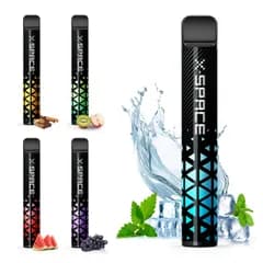 電子タバコ シーシャ ベイプ 使い捨て vape 2000回吸引可能 持ち運び便利 大容量 禁煙パイポ 禁煙グッズ 水蒸気タバコ 爆煙 フレーバースティック ニコチンなし タールなし X-SPACE ミントメンソール