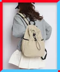 新品 ドロストポケットリュック レディース 軽量 通勤 A4 黒 背負い 大容量 マザーズバッグ 軽い 【送料無料】