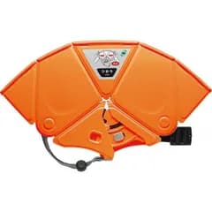 折りたたみ防災ヘルメット ＴＳＣ－１０Ｎ Ｆｌａｔｍｅｔ２ オレンジ CD4001900012 | 24-0118-058防災用品 防災グッズ 防災ヘルメット 安全ヘルメット 折りたたみ 収納袋付き 非常保護帽 保護帽 安全帽 避難 災害 災害対策 非常時 非