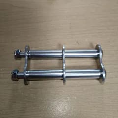 ニックス等に　ステンシルバー新型チェーン（2段4本）×5個セット