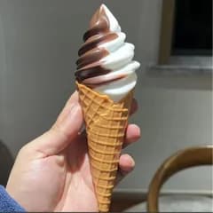 ソフトクリーム　チョコ　食品サンプル　カフェ　店舗　展示　おままごと　リアル　C315