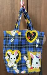 ＳＡＬＥ⭐︎ミニトートバッグ⭐︎アリスウサギ柄ブルー