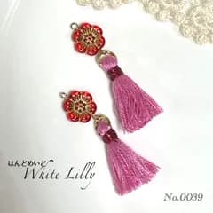 No.0039　タッセル付きピアス