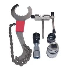 ＦＵＫＵＭＩＤＯ 自転車用 工具セット マルチ ツール 六角レンチ 工具 修理キット チェーンカッター ボトムブラケット スプロケット 5点 セット タイプB [5点セット タイプB]