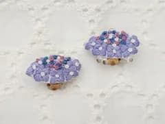 あじさいの耳飾り　ピアス/イヤリング