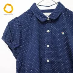 アーノルドパーマー Arnold Palmer シャツ ブラウス ドット ネイビー 779984n