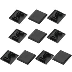 uxcell 10個セット 2020 Vスロット 4.2mm穴径 EU規格 アルミプロファイルエンドキャップ 20x20mm ABS アルミ押出しプラグ 3Dプリンター CNC用