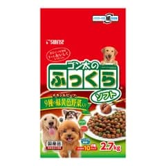 【同梱不可】【4個セット】マルカン ゴン太のふっくらソフト9種の緑黄色野菜入り2.7kg