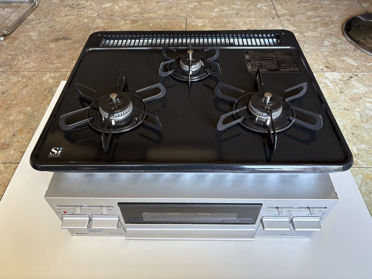 paloma PKD-N36S パロマプラス ビルトインガスコンロ 3口コンロ 都市ガス 家電 中古 美品 O10929824
