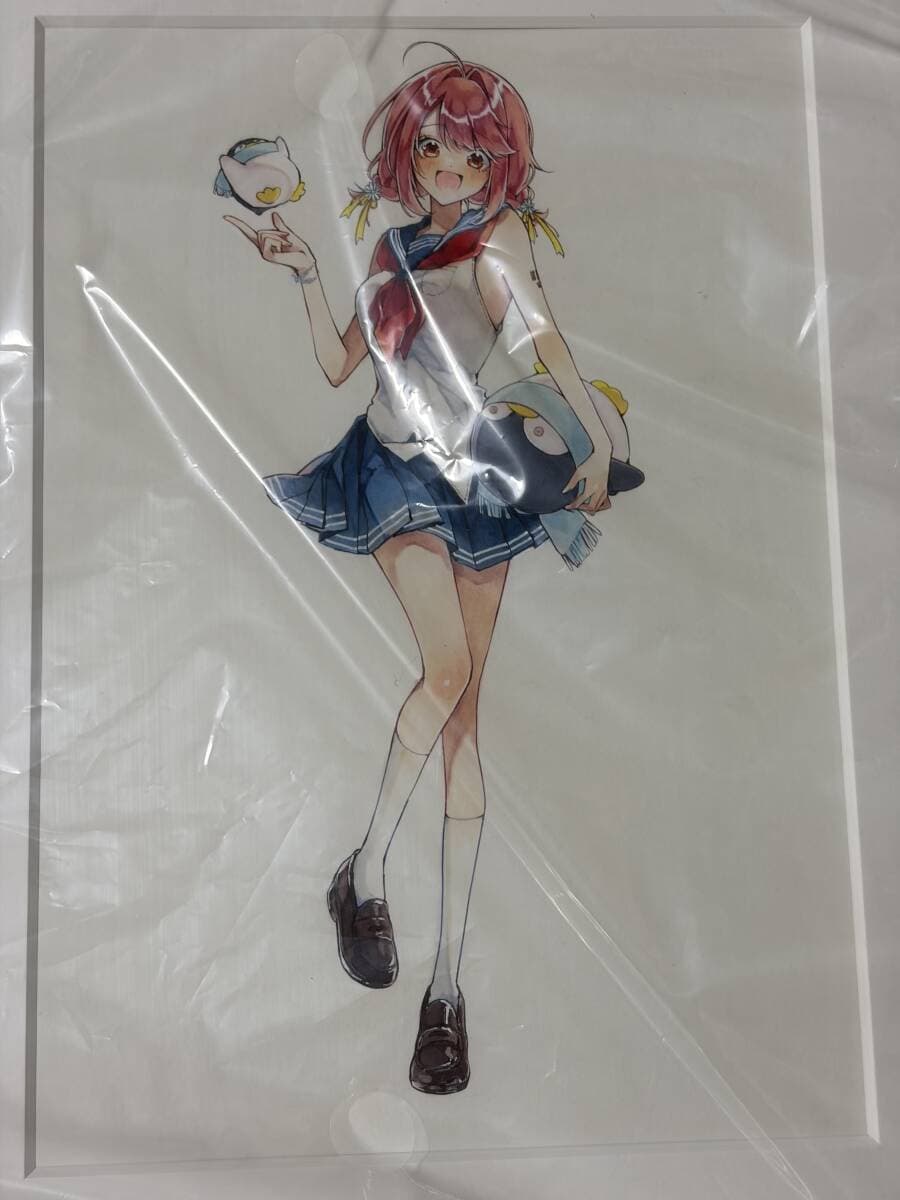 【一点もの】川名すず 原画展 直筆 手描き 原画 額付き イラスト サイン