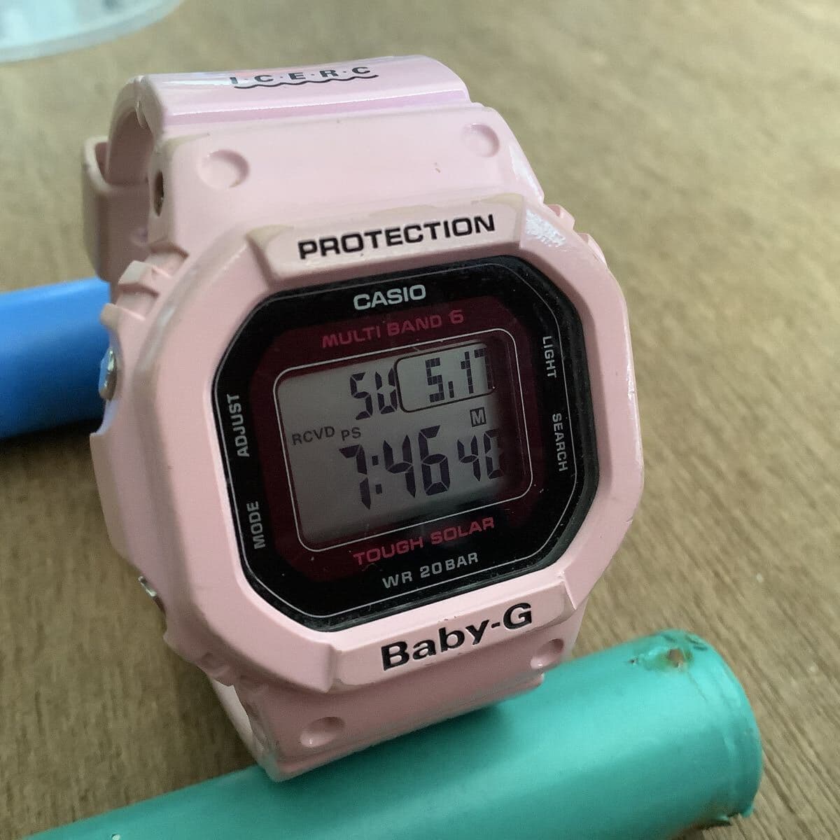 CASIO Baby-G MULTI BAND 6 TOUGH SOLAR ピンク 腕時計 中古