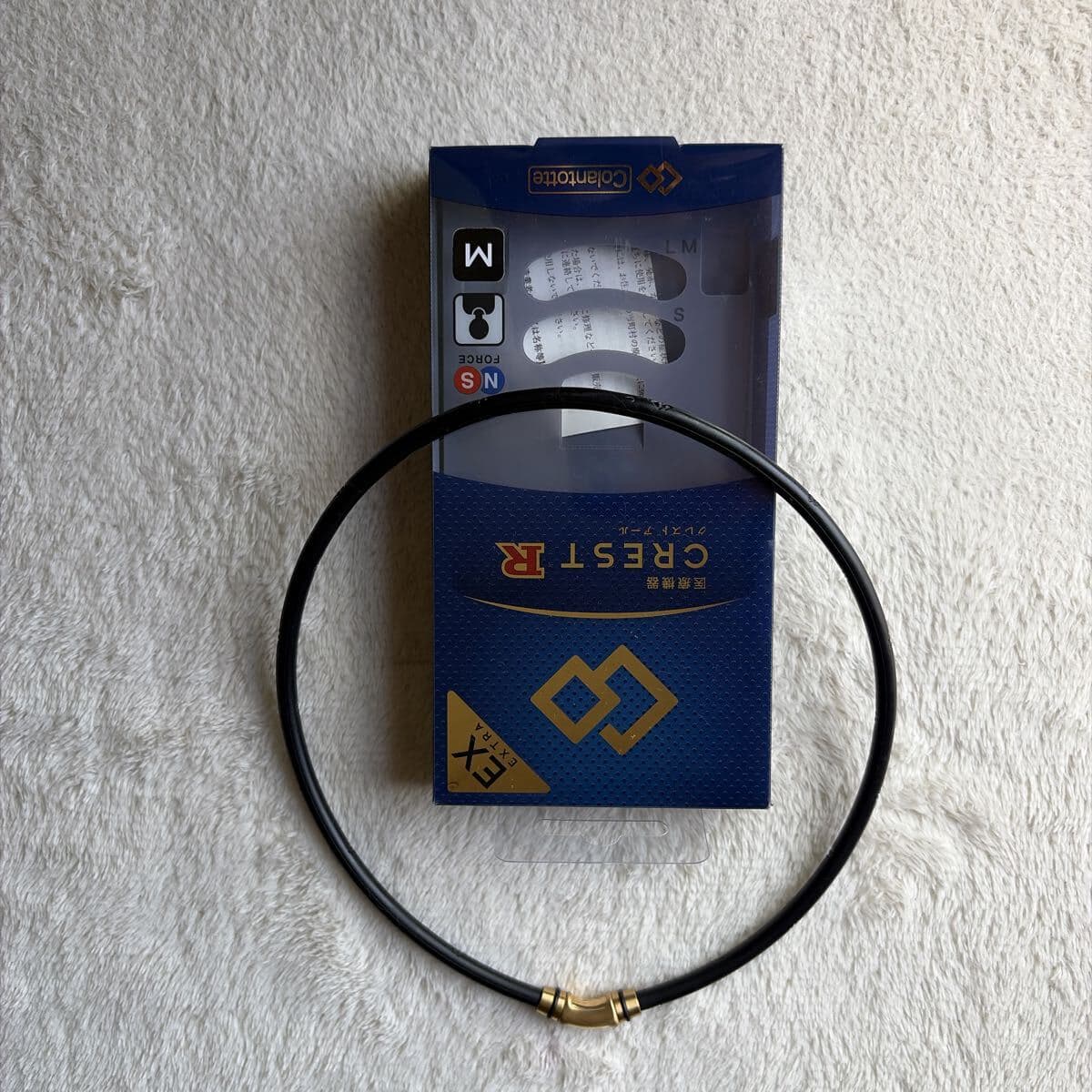 コラントッテ CREST R EX 磁気ネックレス Mサイズ ゴールド 正規品 Colantotte